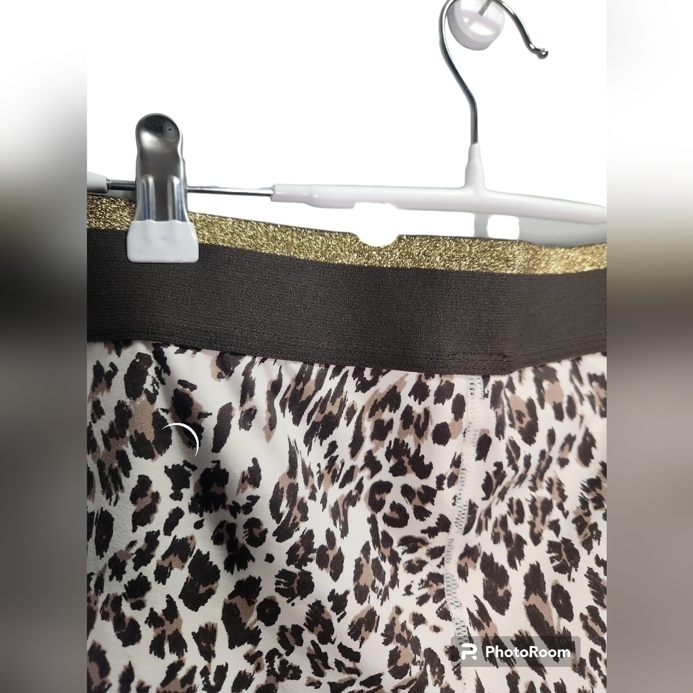 NWT Snow Jaguar Gold Stripe Band Highwaist Leggings APH2495 size medium - Picture 6 of 10